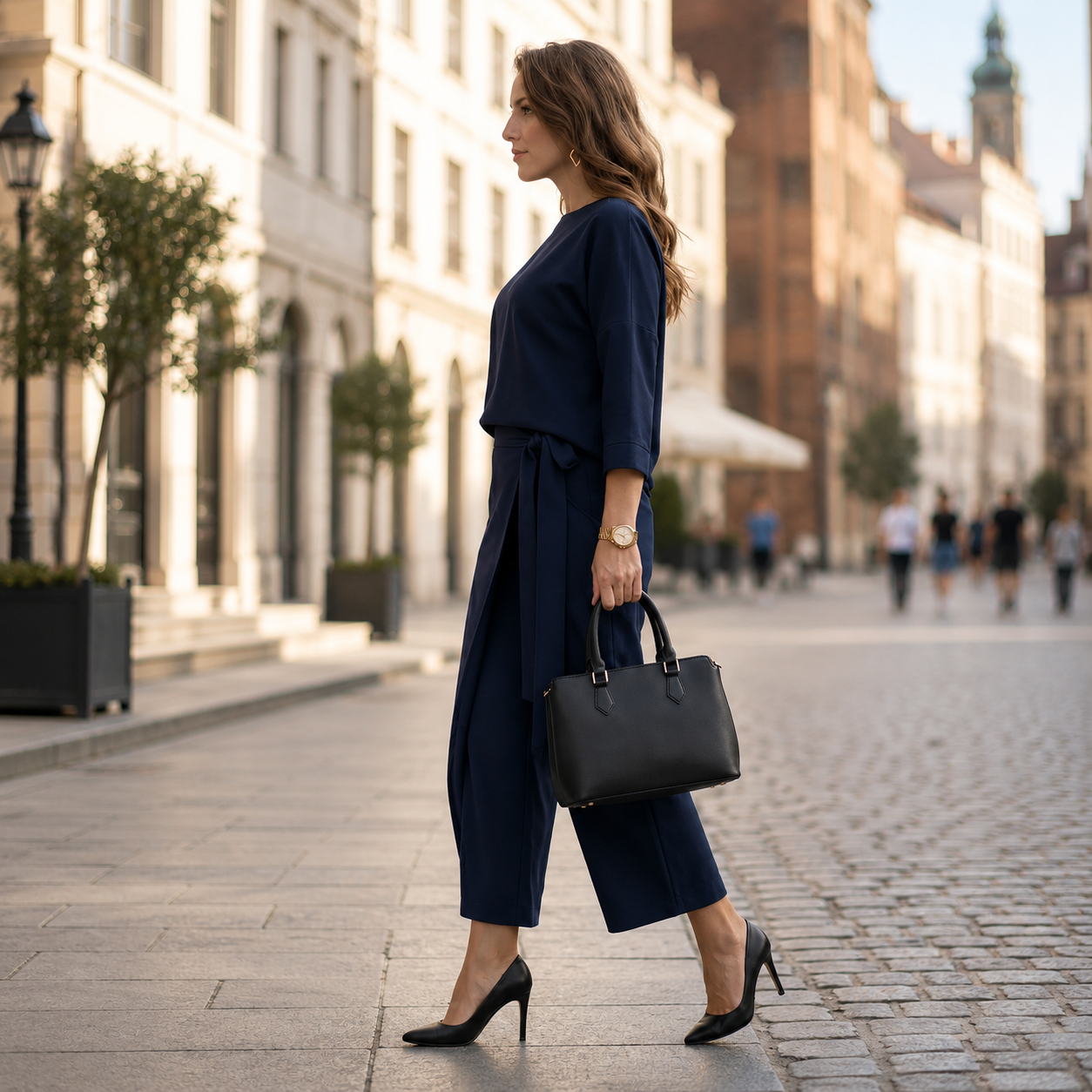 ENSEMBLE MARRON BLEU